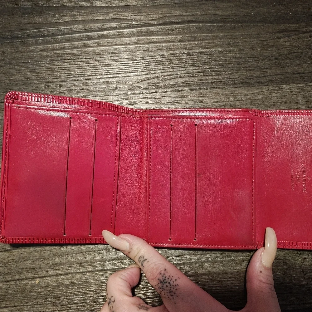 Louis Vuitton Red Epi Leather Elise Wallet